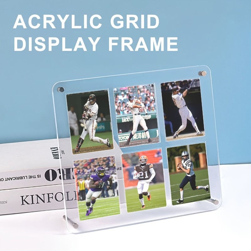 9 Grid Clear Acrylic Trading Card Display Case Storage Box With Stand Mounting Stackable Scratch Dust Resistant Organizer For TCG PTCG Collectors - Image 1