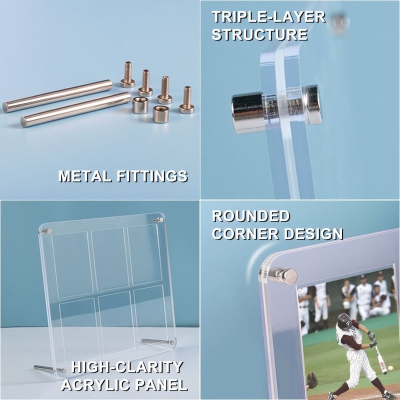 9 Grid Clear Acrylic Trading Card Display Case Storage Box With Stand Mounting Stackable Scratch Dust Resistant Organizer For TCG PTCG Collectors - Image 4
