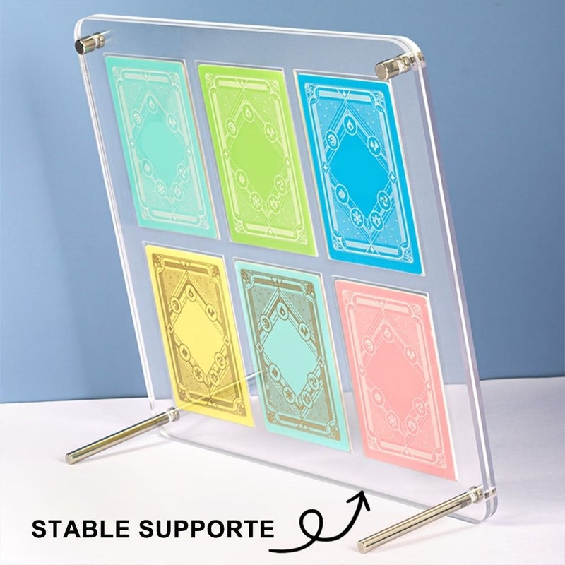 9 Grid Clear Acrylic Trading Card Display Case Storage Box With Stand Mounting Stackable Scratch Dust Resistant Organizer For TCG PTCG Collectors - Image 5