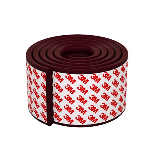 Leeonz 2M Baby Edge Corner Guards Safety Bumpers Edge Guard Soft Furniture Table Corner Protection Bumper Safe Protector Foam Baby Safety Bumper Guard Childproofing Strips for Baby Kids Child (Brown) - Image 1