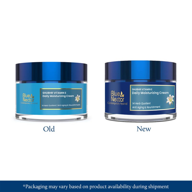 Blue Nectar Moisturizer Face Cream for Women with Plant Based VItamin E Cream | Wrinkle Cream for Face with Almond Oil, Natural Dry Skin Face Moisturizer (14 Herbs, 1.7 Oz) - Image 2
