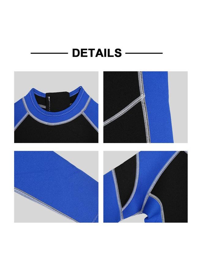Kids Neoprene Scuba One piece Diving Snorkeling Wet Suit Long Sleeve Surfing Swimwear (4)