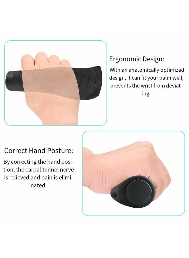 Allnice Bike Handlebar Grips Comfort Bike Grips Fit for 22.2mm Bicycle Handlebar (Black) (AB) - Image 4