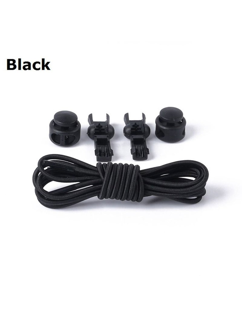 No Tie Shoelaces, 4 Pairs Elastic Lock Shoe Laces for Kids Adults Women Men - Image 2