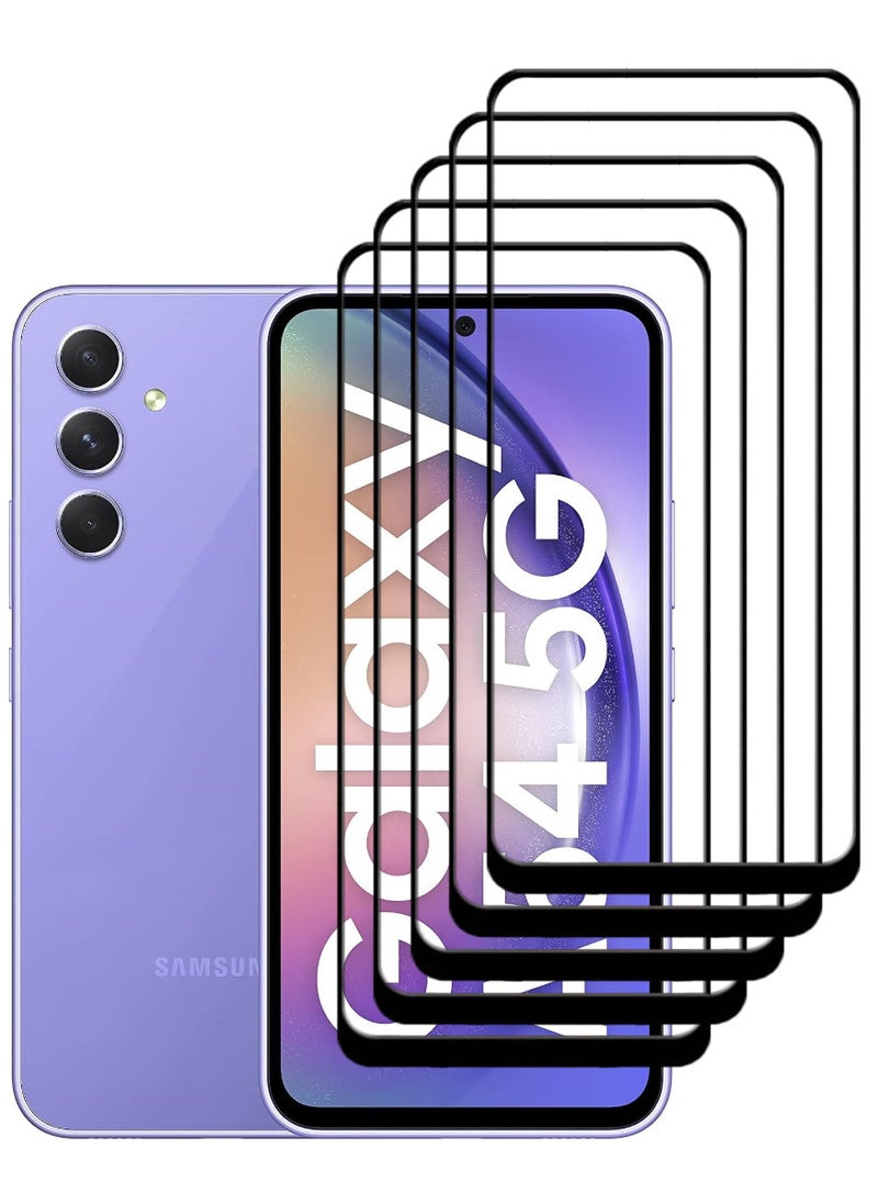 ACLIX 5 Pieces Antistatic ESD Dustproof Premium Quality High Definition Tempered Glass Screen Protector Designed For Samsung Galaxy A54 - Image 1