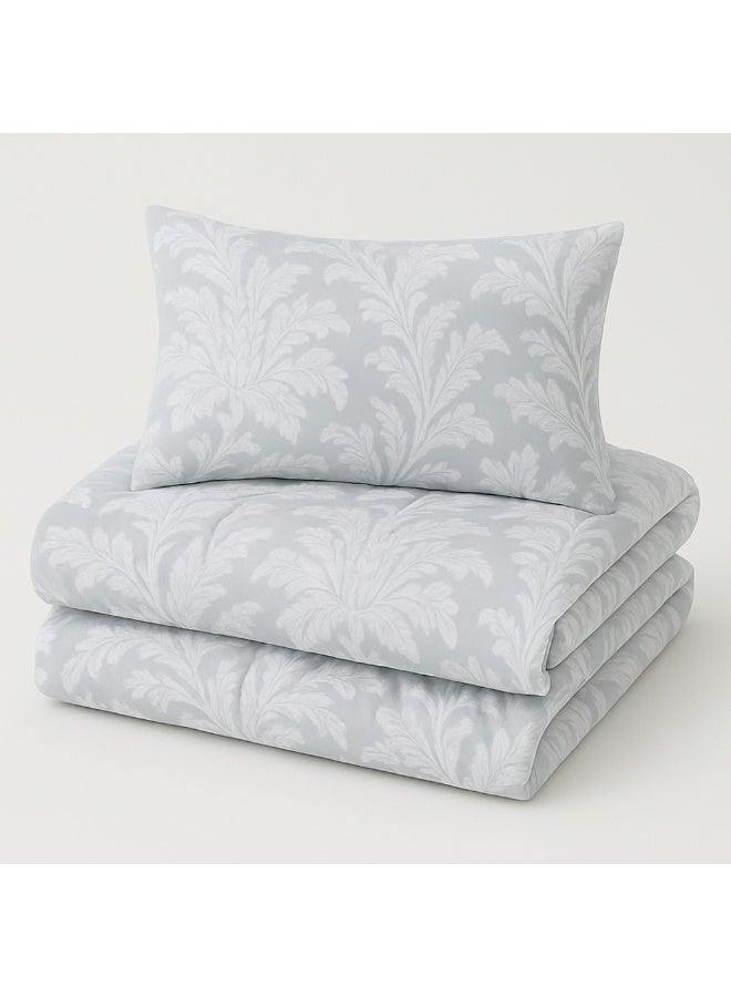 bukhamseen Chicago Jacquard Comforter Set – 7 Pieces, King Size, Super Soft Cotton Face, Stitched Filling - Image 2
