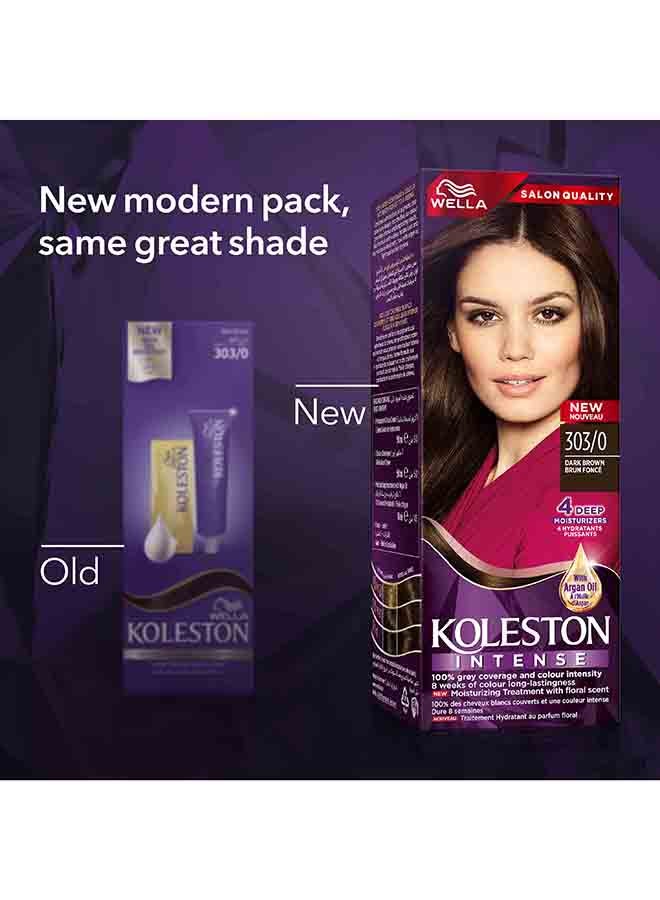 WELLA Koleston Intense Hair Color 303/0 Dark Brown - Image 3