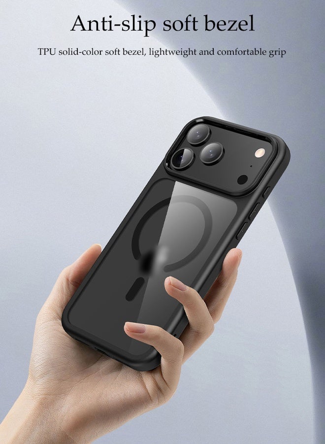 DUNISO iPhone 17 Pro Max Magnetic MagSafe Case Transparent Drop-Proof Rugged Waterproof Case Compatible with MagSafe, Slim Raised Rdges Protect Camera & Screen Classic Series Magnetic Shockproof Case for iPhone 17 Pro Max - Image 2