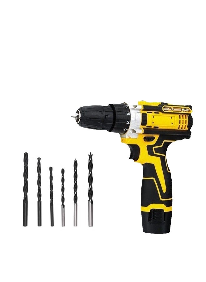 JoyousSto - 12V1300W high power electric drill tool set dual speed lithium battery charger 24 accessories set suitable for home repair furniture car installation - Image 1