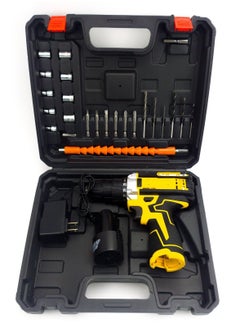 12V1300W high power electric drill tool set dual speed lithium battery charger 24 accessories set suitable for home repair furniture car installation