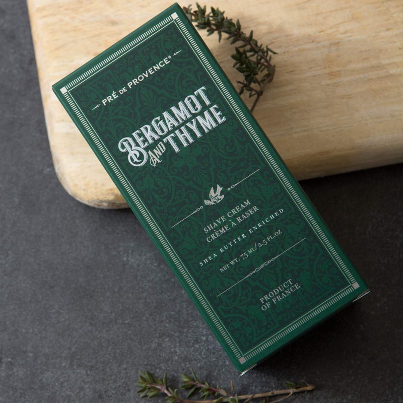 Pre de Provence Bergamot & Thyme Men's Fragrance Collection, Shave Cream, 75 ML - Image 3