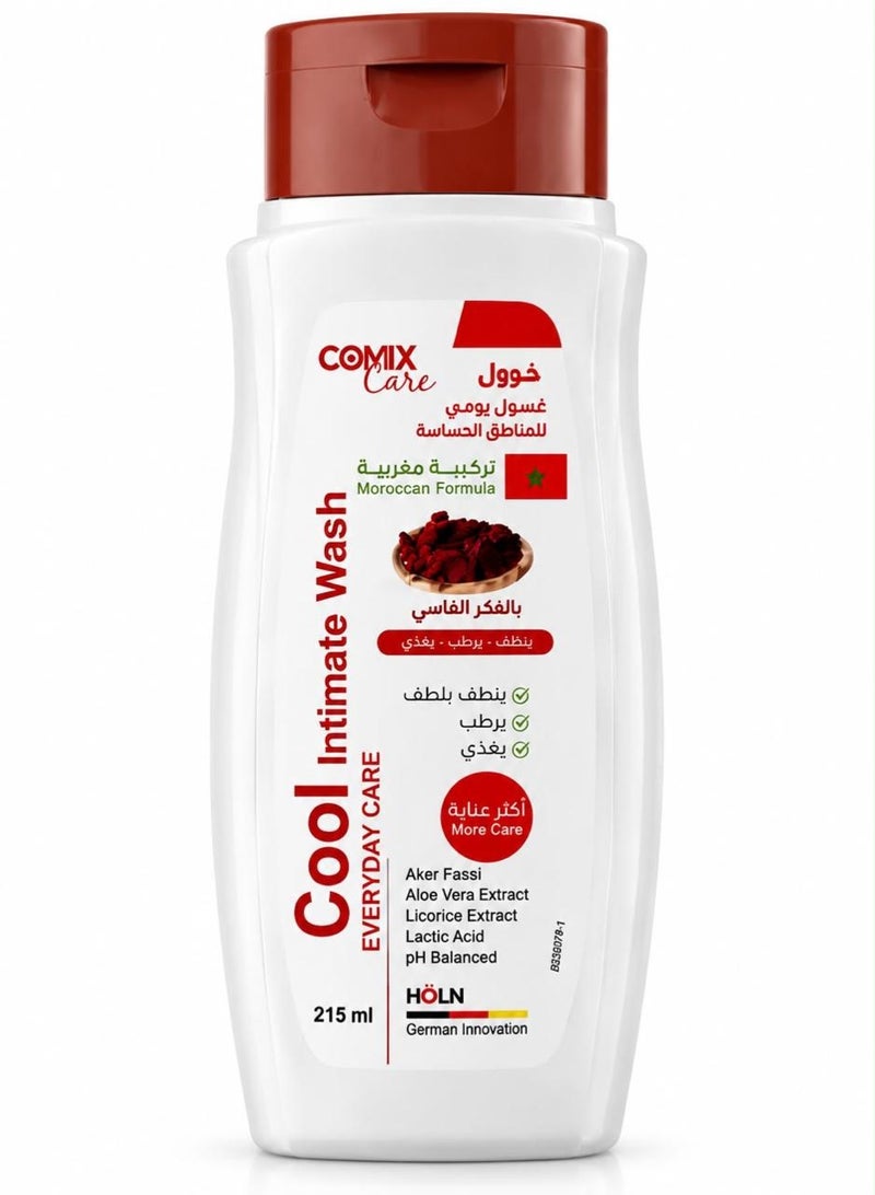 covix care Care Cool Intimate Wash Everyday Care With Aker Fassi Extract - 215ml - Image 3