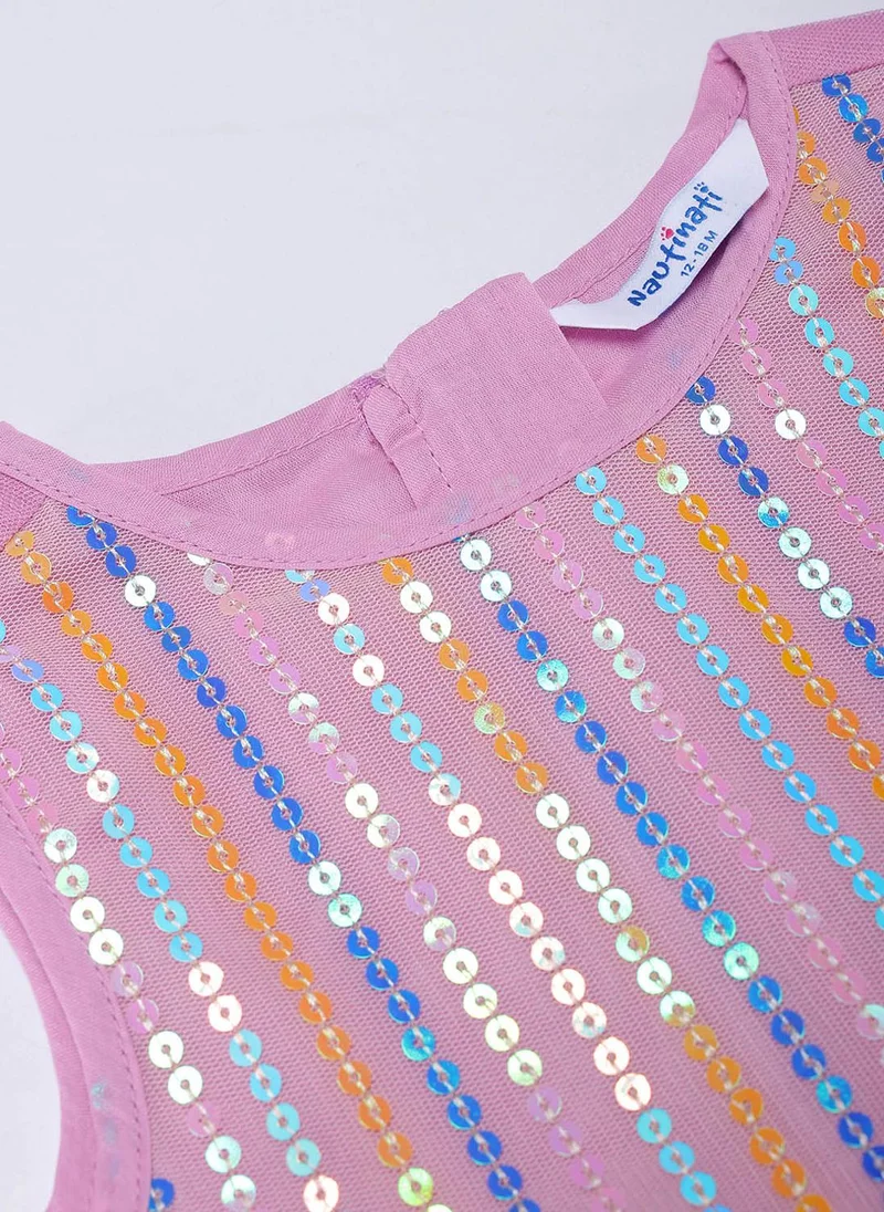 Nautinati Sequin Tulle Party Dress