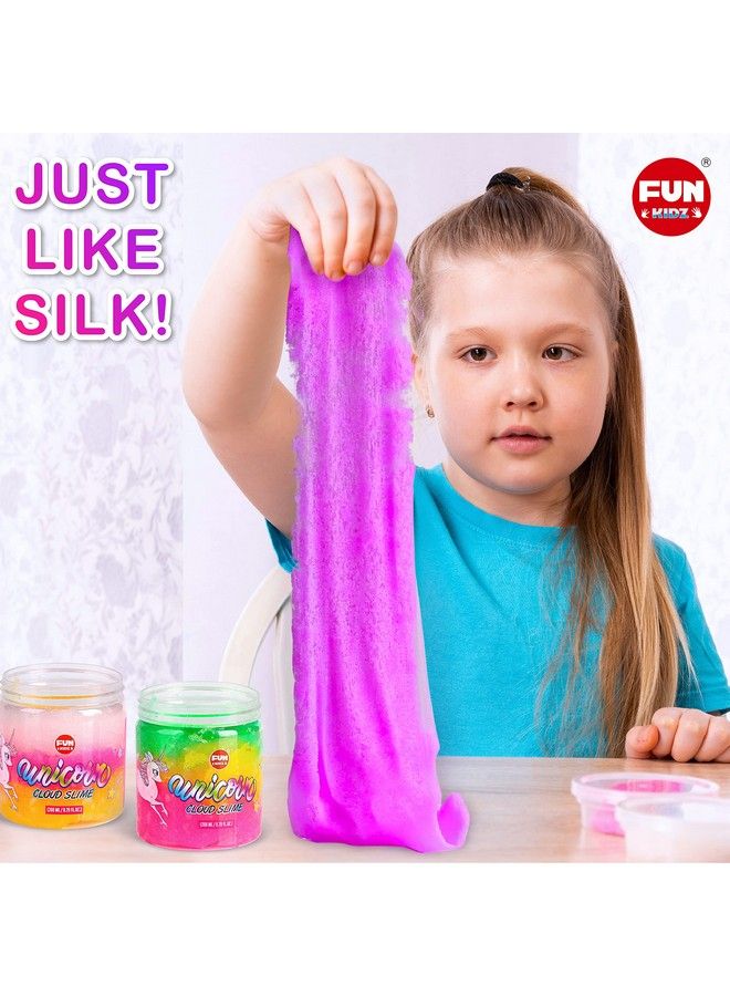 FUN KIDZ 35.16 Fl Oz Cloud Unicorn Slime For Girls Funkidz 1040 Ml Fluffy Rainbow Slime Pack Premade Slime Toy Gifts For Kids 68 - Image 4