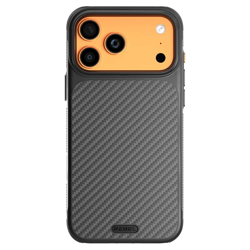 REBEL Case for iPhone 17 Pro Max [GEN7 Aramid Fiber] Strong MagSafe Compatible, Grippy Sides, Shockproof Corners, Metal Lens + Buttons, Upgraded Protective Design, 6.9 Inch Phone 2025 (Black) - Image 5