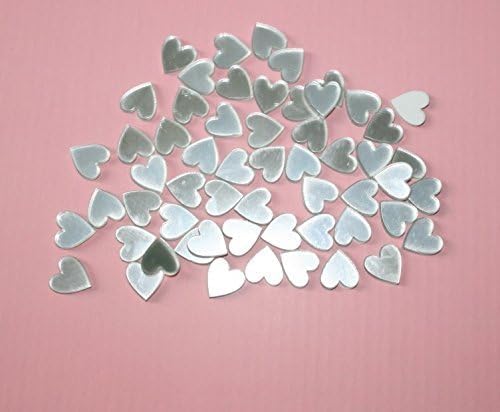 MEYA Heart Small Mirror StickerDIY Craft Scrapbooking Accessory Mirror StickerAcrylic Hearts Mirror DecalMurals50PCSlot - Image 5