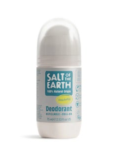 Natural Deodorant Refillable Roll On Unscented 100% Natural 75ml
