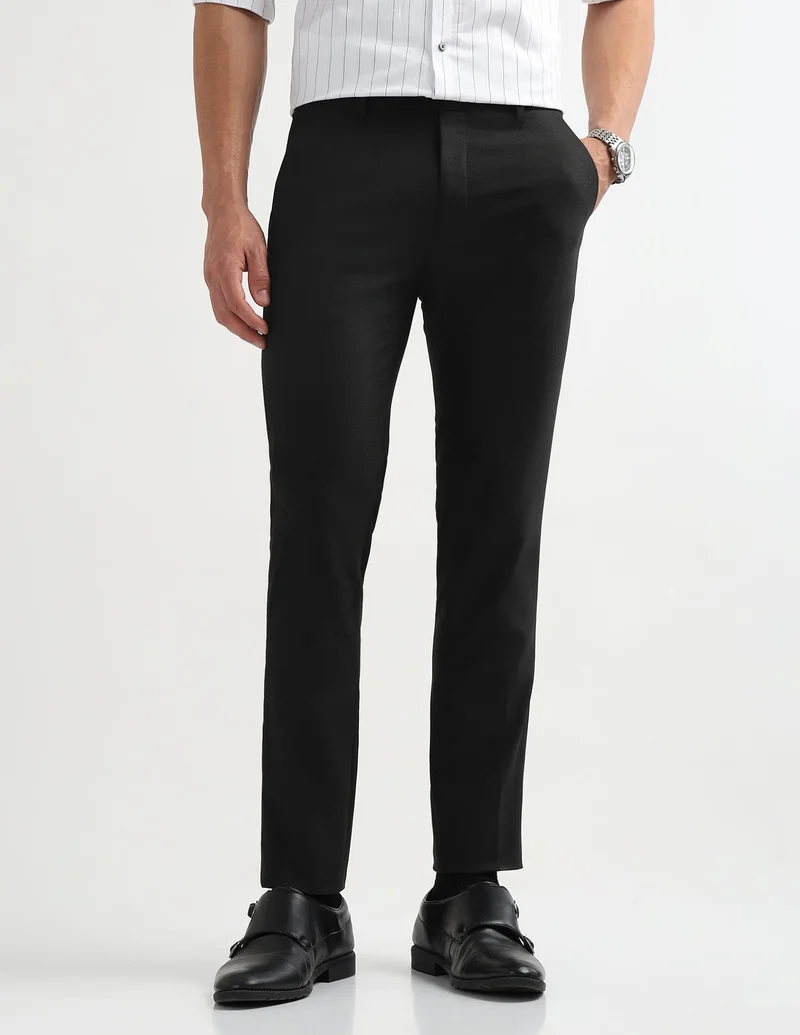 Arrow Heathered Super Slim Fit Trousers