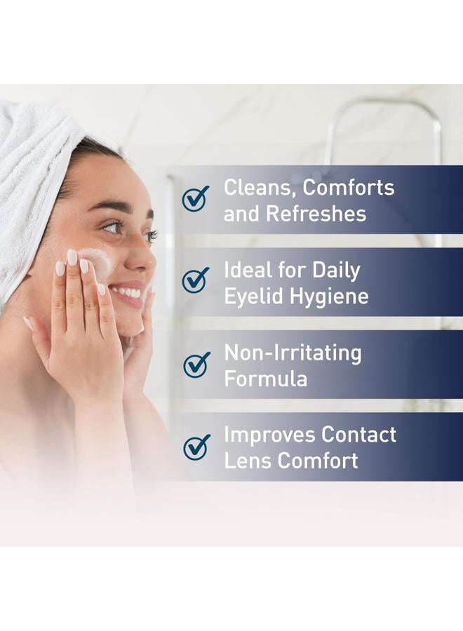 OCuSOFT Original Foaming Eyelid Cleanser - Mild Instant Foam to Remove Oil, Dust, Pollen & Makeup - 1.68 fl oz - Image 4