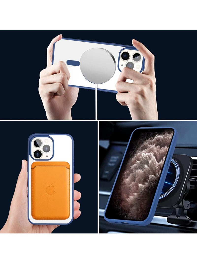 حافظة آيفون 11 برو ماكس شفافة ماغسيف رفيعة، غلاف مضاد للصدمات وشفاف مضاد للاصفرار - Image 5