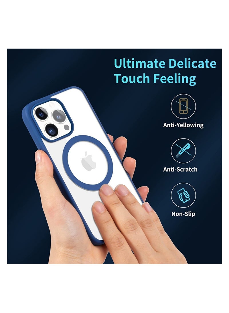 حافظة آيفون 11 برو ماكس شفافة ماغسيف رفيعة، غلاف مضاد للصدمات وشفاف مضاد للاصفرار - Image 2