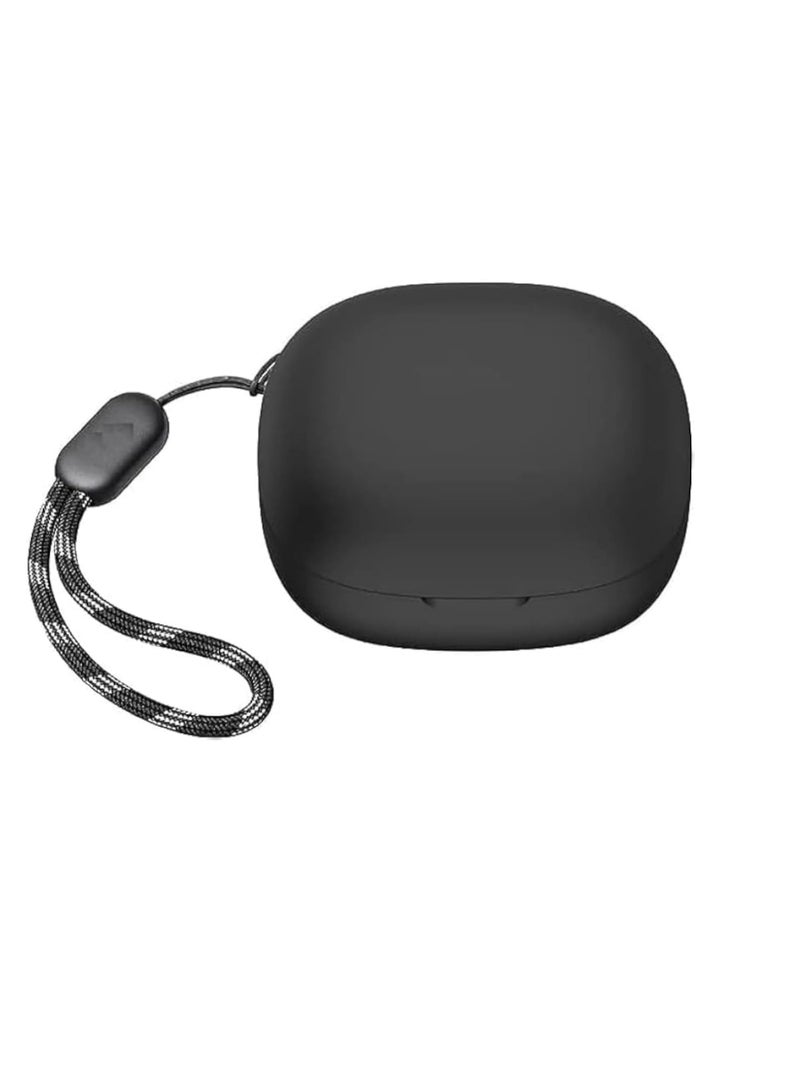 ten.tech Anker R50i Case, Dustproof Cover, Protective Cover for Earphones, Anker Soundcore R50i Case with Strap for AirPods (Black) - Image 1