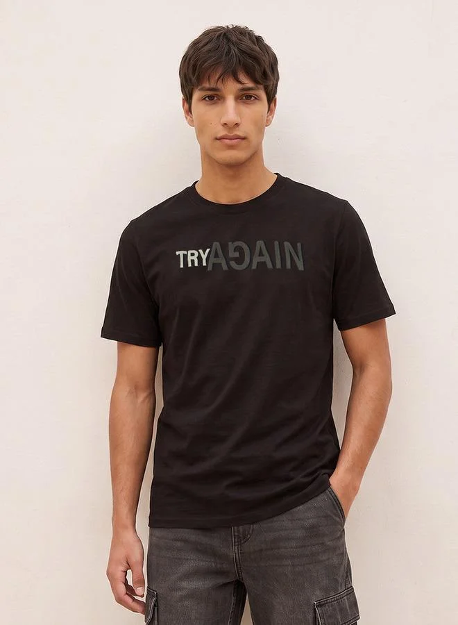 Splash FAV Basic Slim Fit Cotton Crew Neck T-shirt