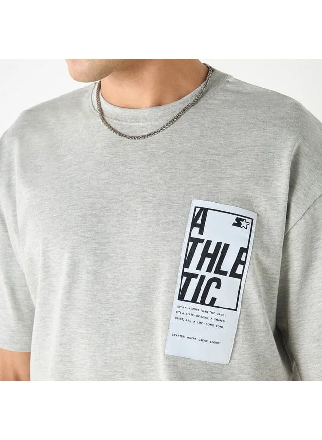 STARTER Starter Printed T-shirt with Crew Neck and Short Sleeves