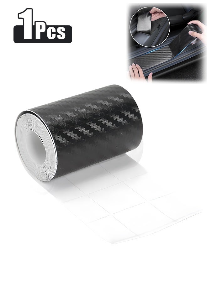 غلاف فينيل من ألياف الكربون ثلاثي الأبعاد - سيارات مصنفة للاستخدام الخارجي - 2 بوصة × 40 بوصة غطاء شريطي من ألياف الكربون الجاف باللون الأسود والكروم العالمي مقاس 2 بوصة - Image 1