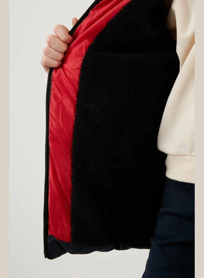 Lela  Lela Plush Lined Removable Hooded Puffer Coat Boy's COAT 57611967 for Men | Best Price UAE