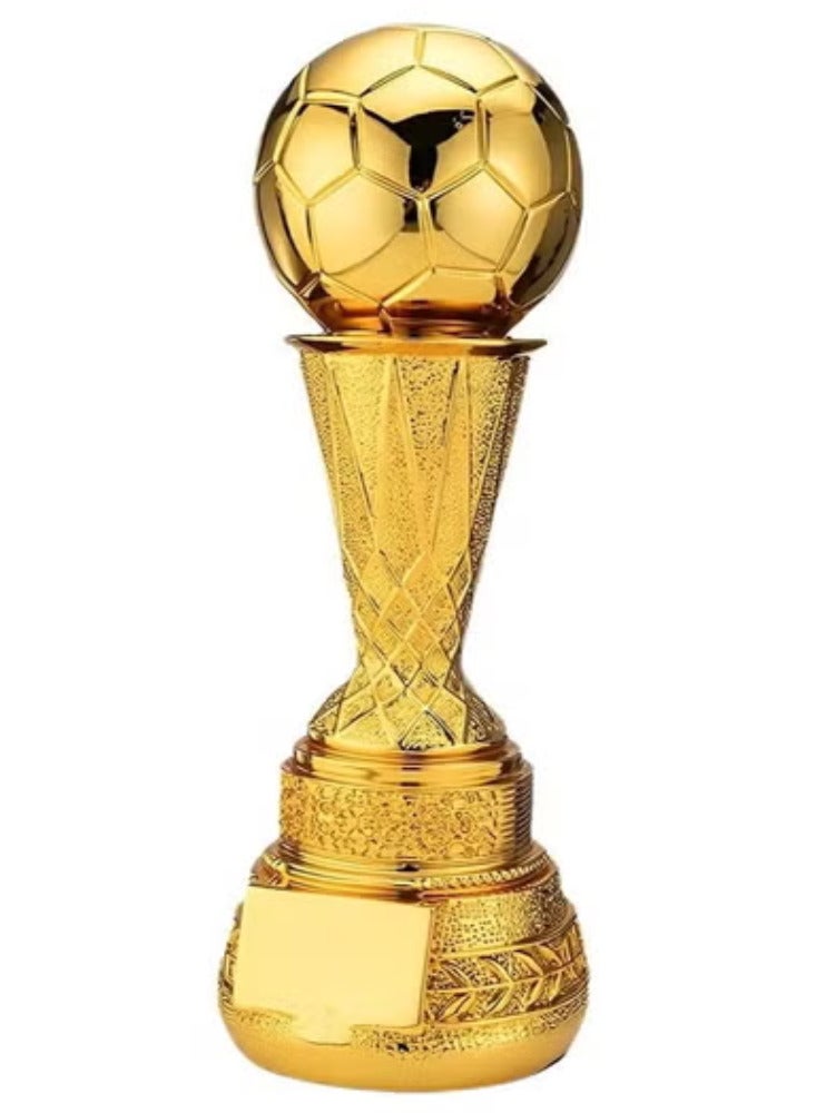 سبال الراتنج أبطال كرة القدم الكأس الكهربائي الذهب اللون الجوائز كأس المقتنيات المشجعين مكتب ديكور المنزل عرض الحلي - Image 1