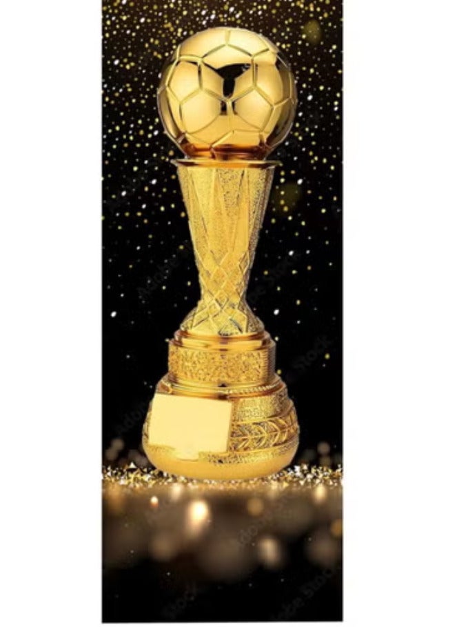 سبال الراتنج أبطال كرة القدم الكأس الكهربائي الذهب اللون الجوائز كأس المقتنيات المشجعين مكتب ديكور المنزل عرض الحلي - Image 2