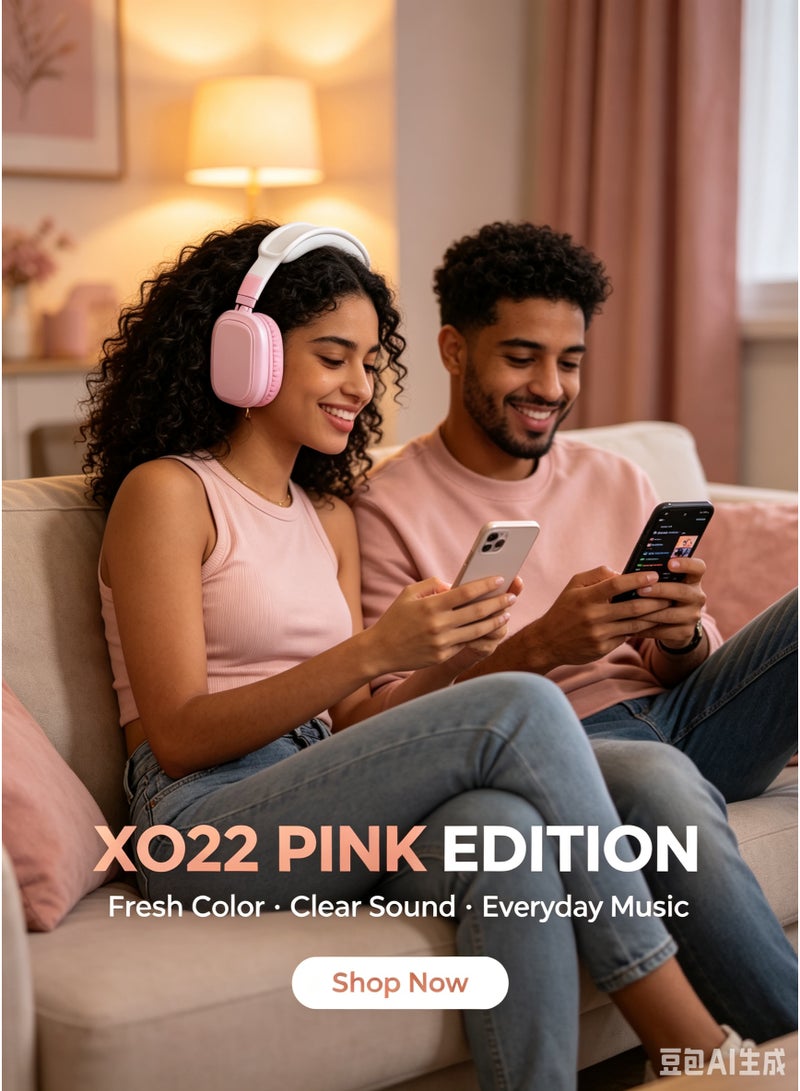 XO i22 Stereo Wireless Headset with LED Lights, Hi-Fi Audio & Noise Reduction - Image 4