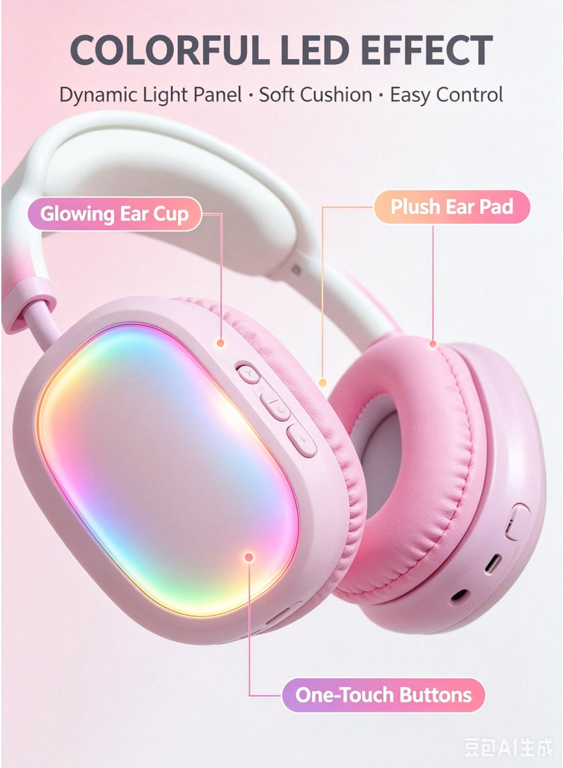 XO i22 Stereo Wireless Headset with LED Lights, Hi-Fi Audio & Noise Reduction - Image 2