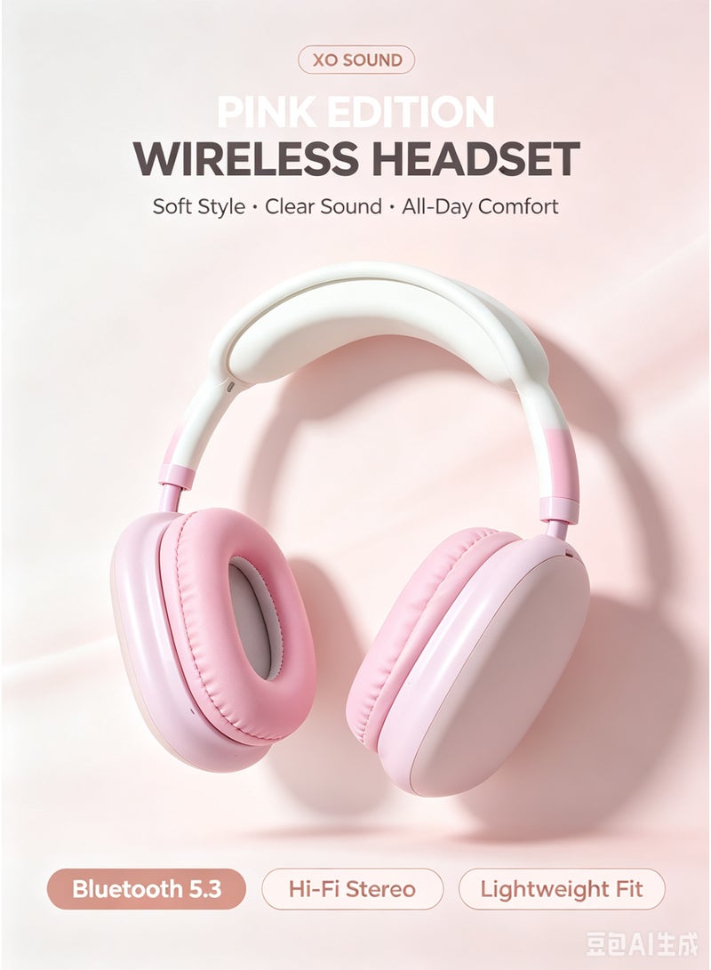 XO i22 Stereo Wireless Headset with LED Lights, Hi-Fi Audio & Noise Reduction - Image 1