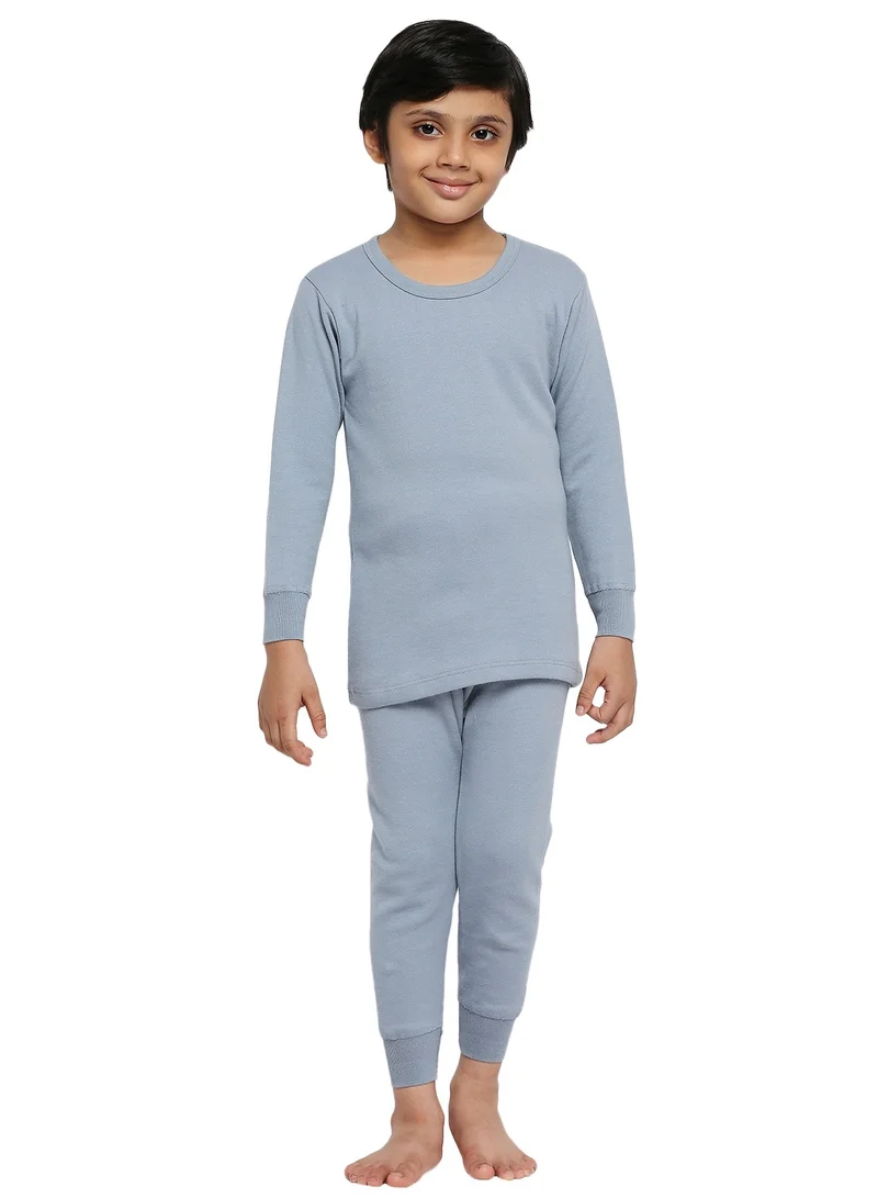 بي واي سي BYC Boy's Full-Body 100% Combed Cotton Skin Friendly Soft Winter Thermal Underwear Set (Top And Bottom)