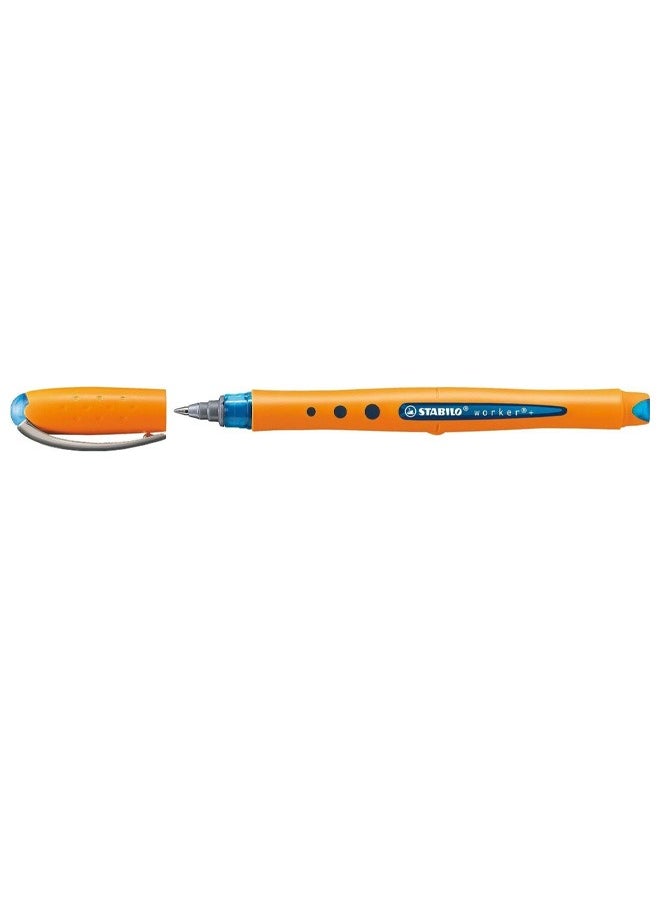 STABILO BIONIC Stabilo Rollerball Worker Fine 0.3mm Roller Ball Pen  Blue  - Image 1
