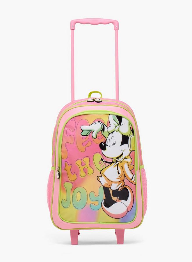 Disney Minnie Mouse Print 3-Piece School Trolley Bag Set For Girls 13+ Years With Pencil Pouch - Image 4