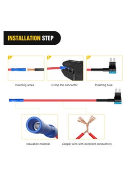 Generic 12V Car Add-A-Circuit Fuse Tap Adapter Mini ATM Apm Blade Fuse Holder-10 Pack  - Image 2