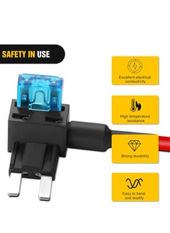 Generic 12V Car Add-A-Circuit Fuse Tap Adapter Mini ATM Apm Blade Fuse Holder-10 Pack  - Image 4