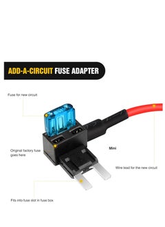 Generic 12V Car Add-A-Circuit Fuse Tap Adapter Mini ATM Apm Blade Fuse Holder-10 Pack  - Image 5