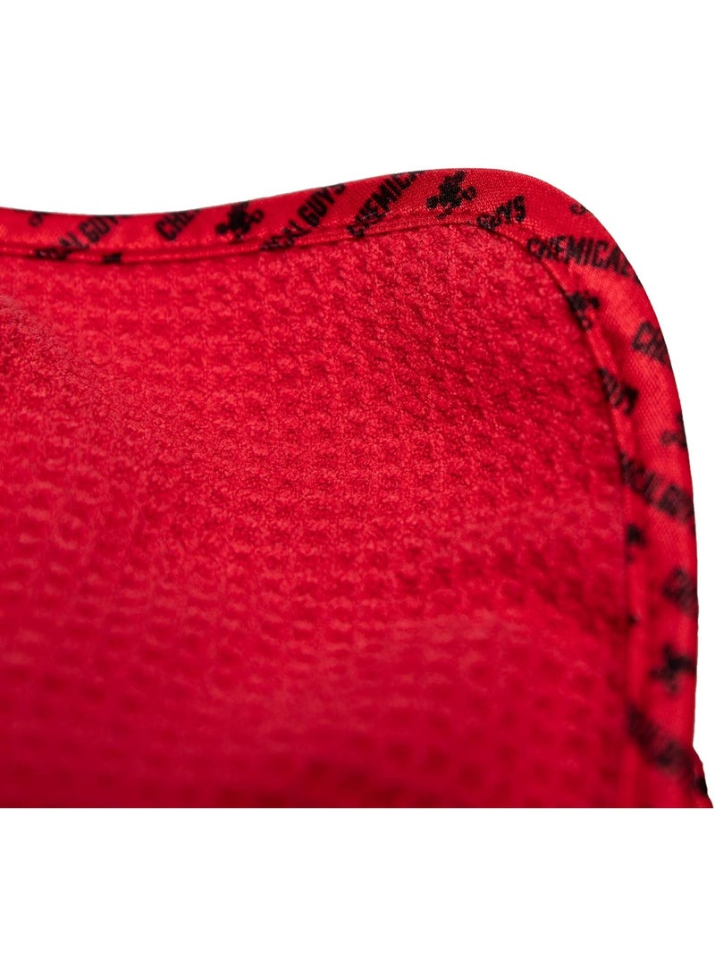 Chemical Guys Chemical Guys MIC707 Waffle Weave Glass and Window Microfiber Towel, Red (24" x 16") - Image 2
