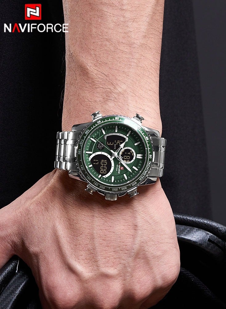 نافيفورس Naviforce أزياء الرجال ووتش العلامة التجارية الفاخرة الرجال الرياضة ووتش توقيت كوارتز ووتش العسكرية للماء الصلب الفرقة على مدار الساعة - Image 4