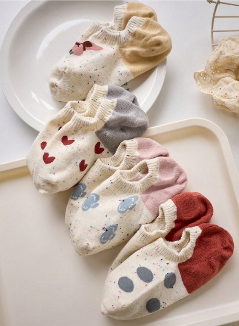 5 أزواج من جوارب النساء - أنيقة ومريحة للاستخدام اليومي - Image 4