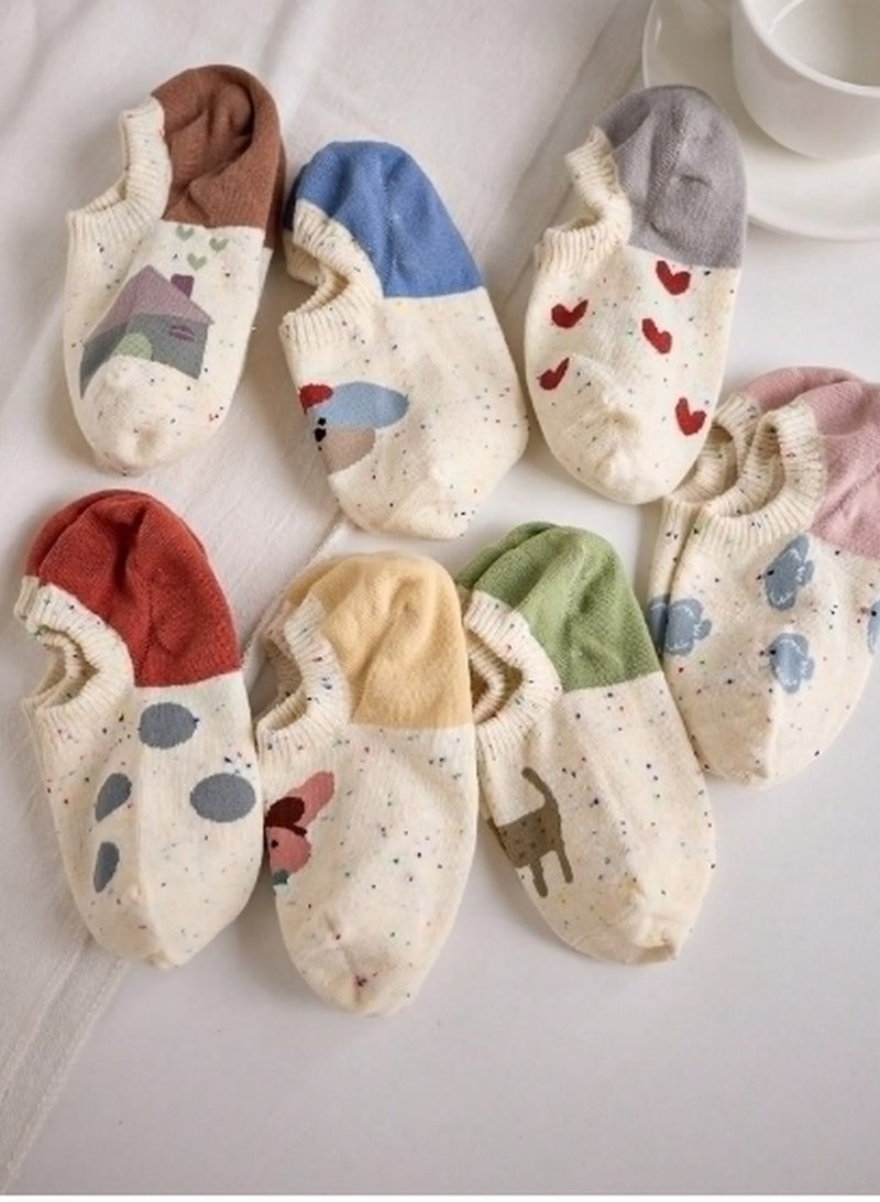 5 أزواج من جوارب النساء - أنيقة ومريحة للاستخدام اليومي - Image 3