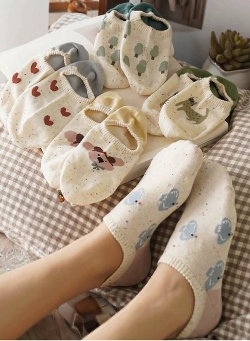 5 أزواج من جوارب النساء - أنيقة ومريحة للاستخدام اليومي - Image 2