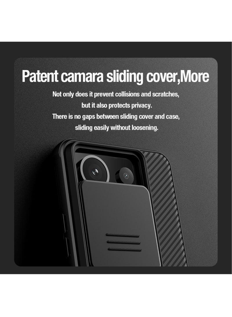 Nillkin For Xiaomi Redmi Note 13 Pro 5G Case, Shockproof Airbag Bumper Back Cover, Camera Lens Protection Slide Cover Mobile Phone Case, Anti-Fingerprint Slim Fit Casing - Image 2