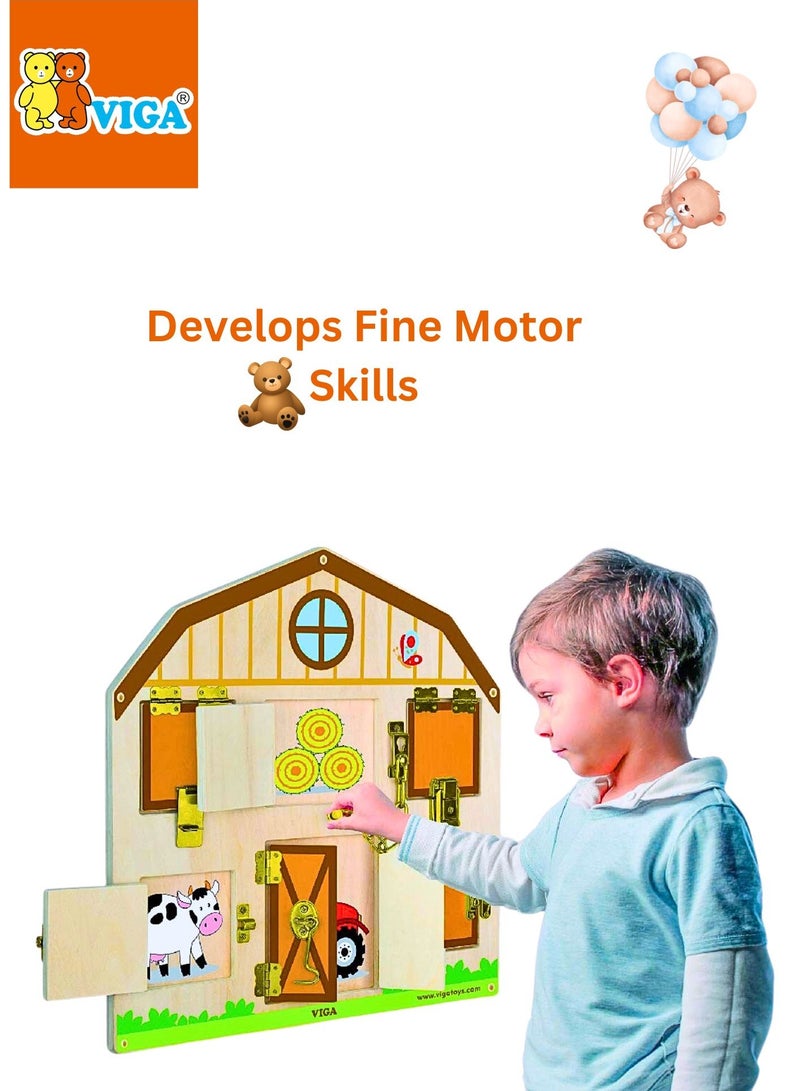 VIGA Viga Wall Toy - Locking And Unlocking 51627  - Image 3
