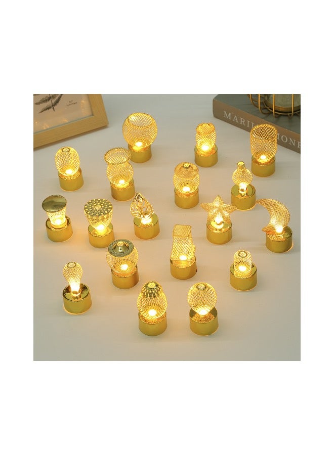 ديكور احتفالي مصباح شمعة LED، غرفة نوم غرفة المعيشة، 12 مصباح/مجموعة - Image 1