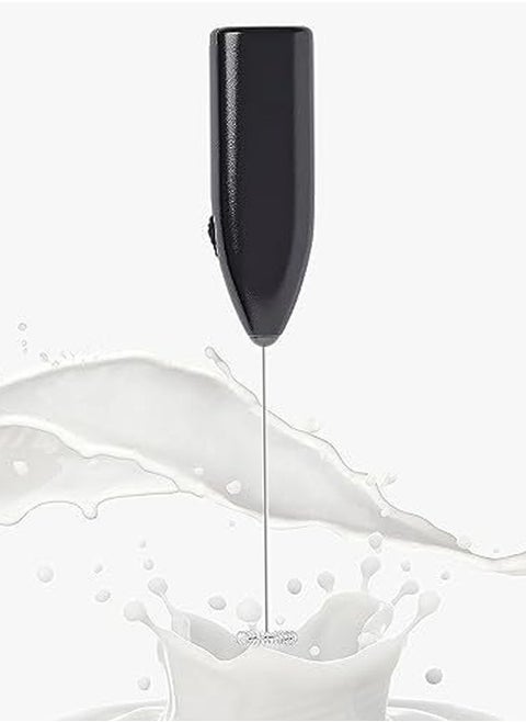 Handheld Coffee And Milk Blender Black